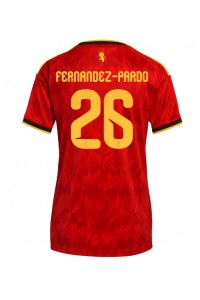 Belgia Matias Fernandez-Pardo #26 Jalkapallovaatteet Naisten Kotipaita MM-kisat 2026 Lyhythihainen